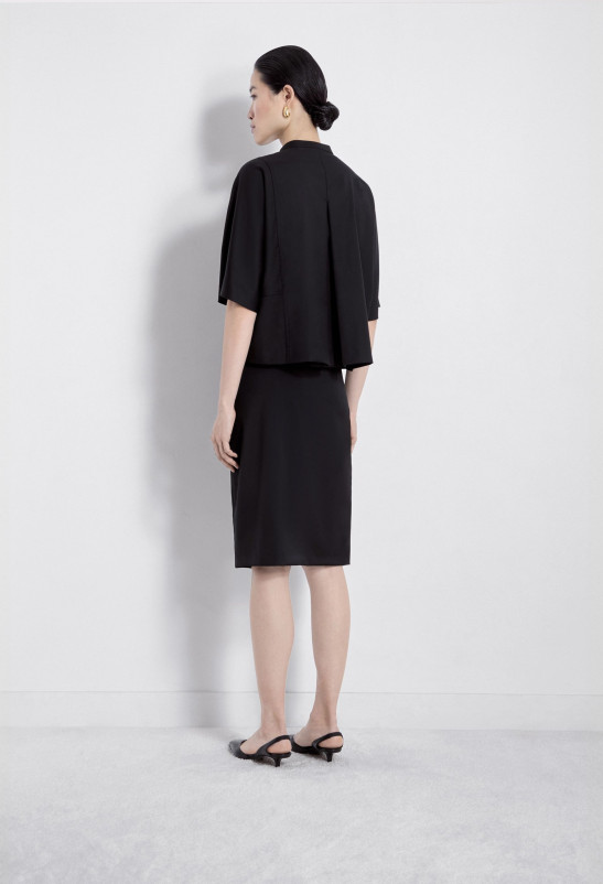 Loulou Studio INGRID Jupe Fendue En Laine Vierge