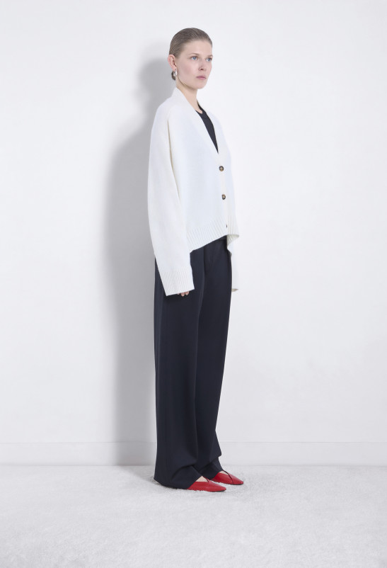 Loulou Studio KAIA Cardigan Col V En Cachemire