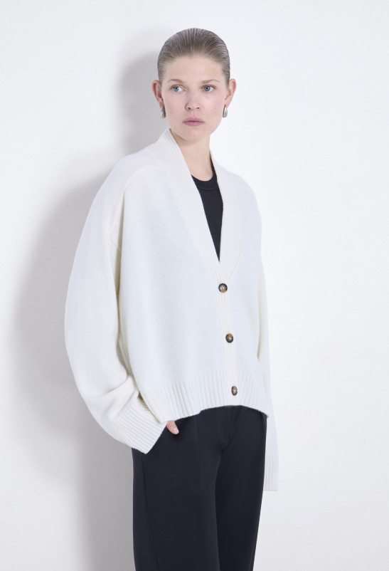 Loulou Studio KAIA Cardigan Col V En Cachemire