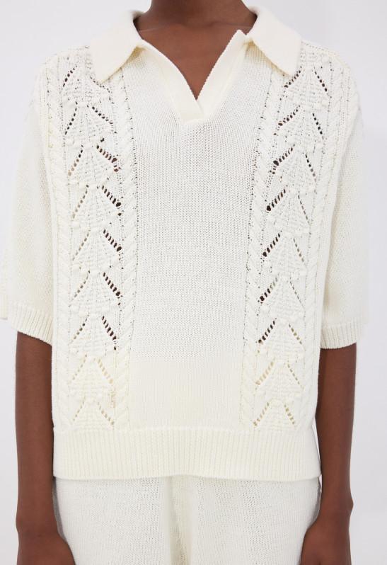 Loulou Studio KINA Polo En Maille De Coton