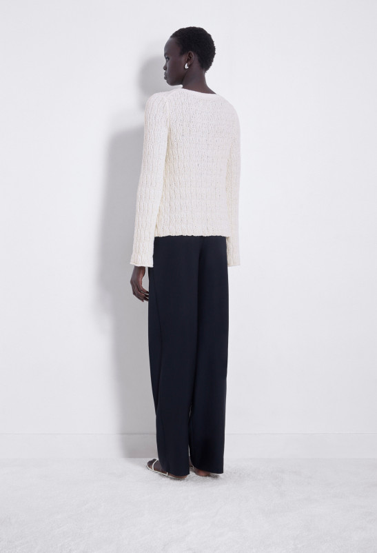 Loulou Studio KOMO Pull Col V En Bouclette