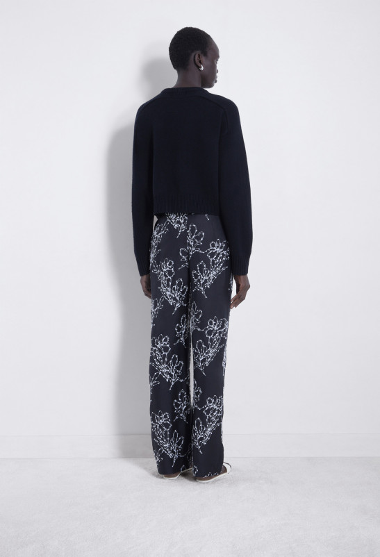 Loulou Studio MARKOS Pantalon En Soie Brodée