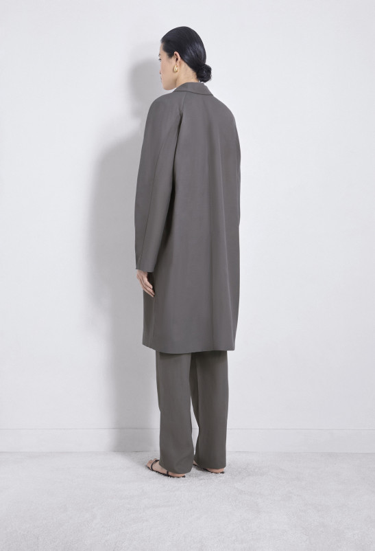 Loulou Studio MENJA Manteau En Viscose Et Lin