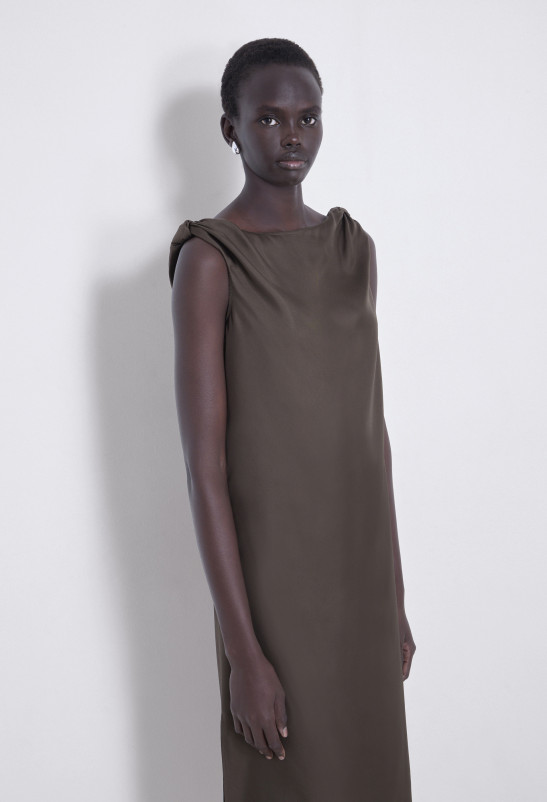 Loulou Studio MOUN Robe à Noeuds En Soie