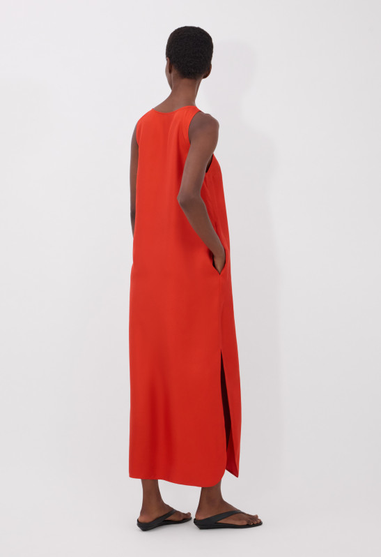 Loulou Studio NADA Robe Longue En Sergé De Soie
