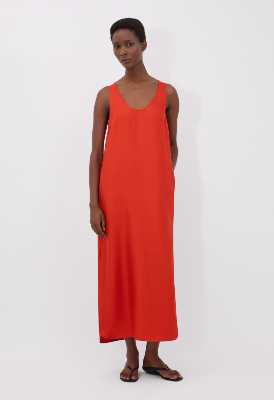 loulou studio NADA Robe longue en sergé de soie