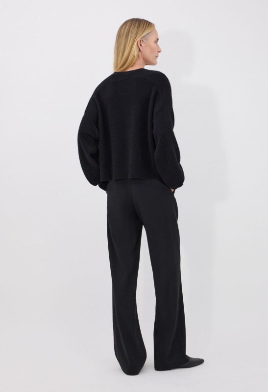 Loulou Studio OSILO Pantalon En Laine Mélangée