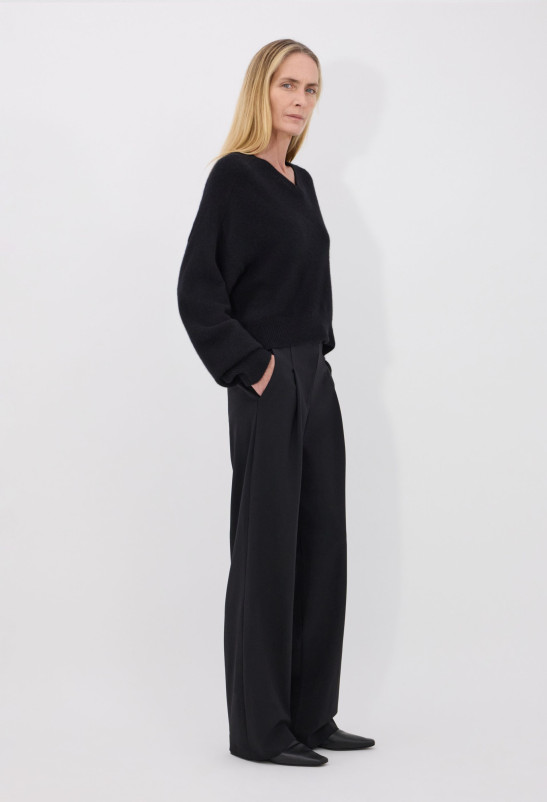 loulou studio OSILO Pantalon en laine mélangée