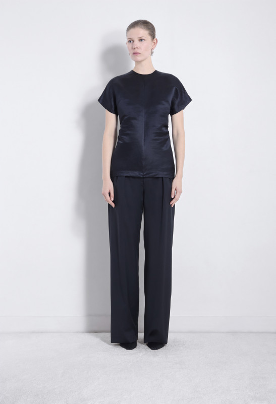 Loulou Studio PERO Haut En Organza De Soie Et Lin