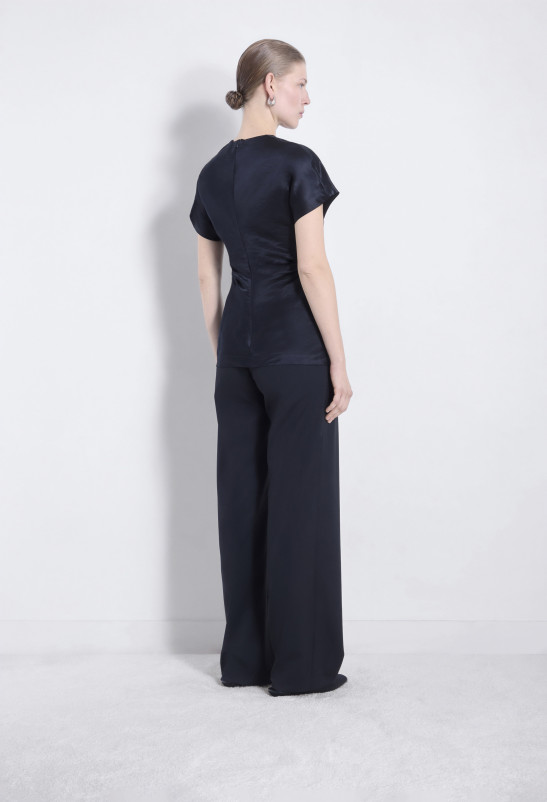 Loulou Studio PERO Haut En Organza De Soie Et Lin