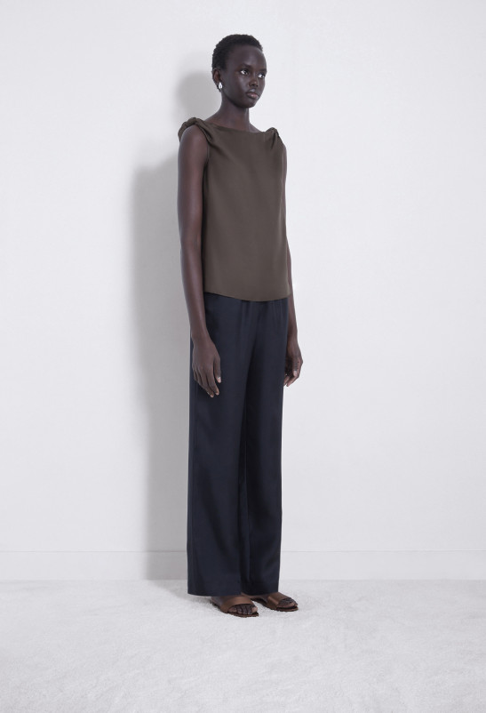 Loulou Studio REMY Haut à Noeuds En Soie