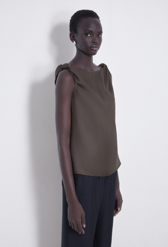 Loulou Studio REMY Haut à Noeuds En Soie