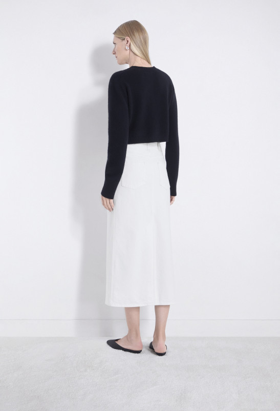 Loulou Studio RONA Jupe Midi En Denim Organique