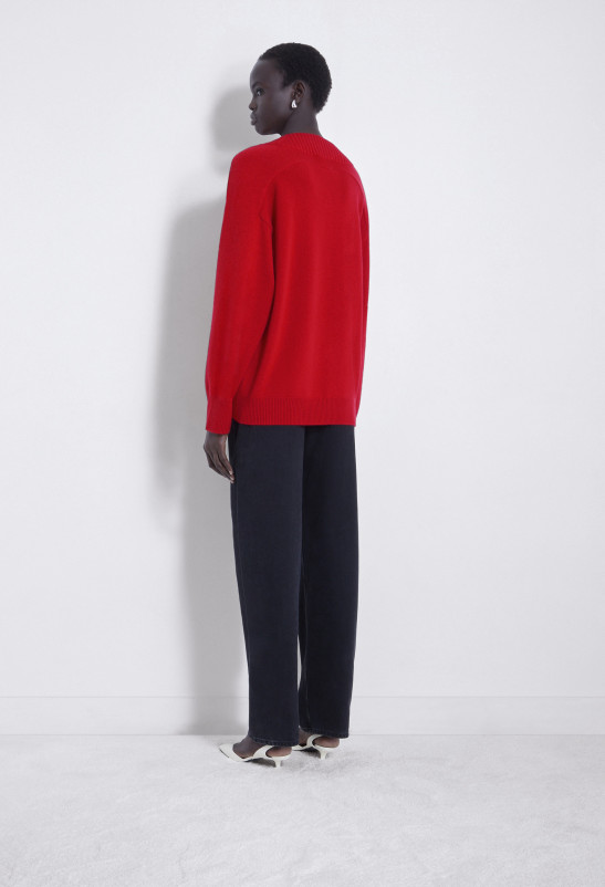 Loulou Studio SAGE Pull Col V En Cachemire