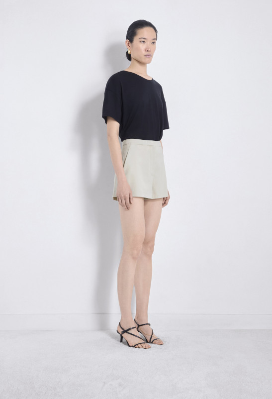Loulou Studio SERGE Short En Grain De Poudre