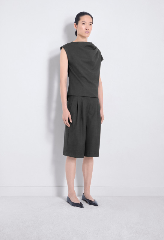 Loulou Studio SOAN Bermuda En Laine Mélangée