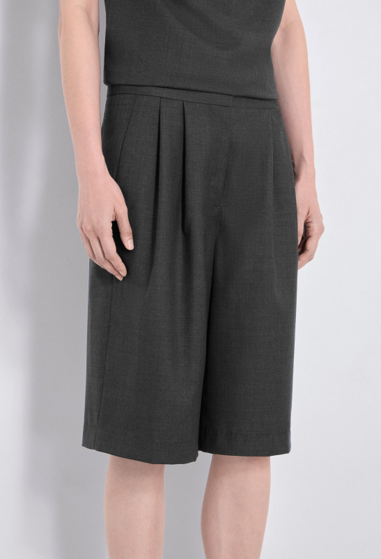 Loulou Studio SOAN Bermuda En Laine Mélangée