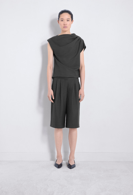 loulou studio SOAN Bermuda en laine mélangée