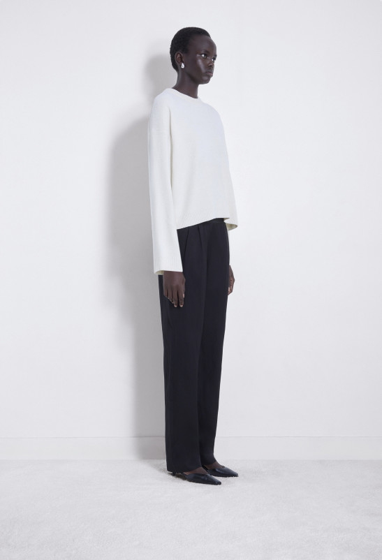 Loulou Studio TAKAROA Pantalon En Lin Mélangé