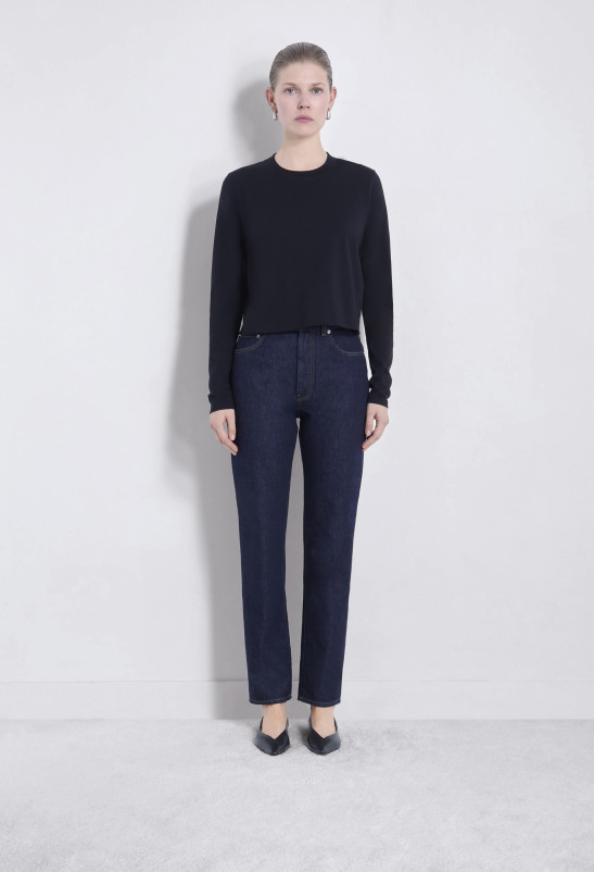 loulou studio WULAR Jean droit en denim organique