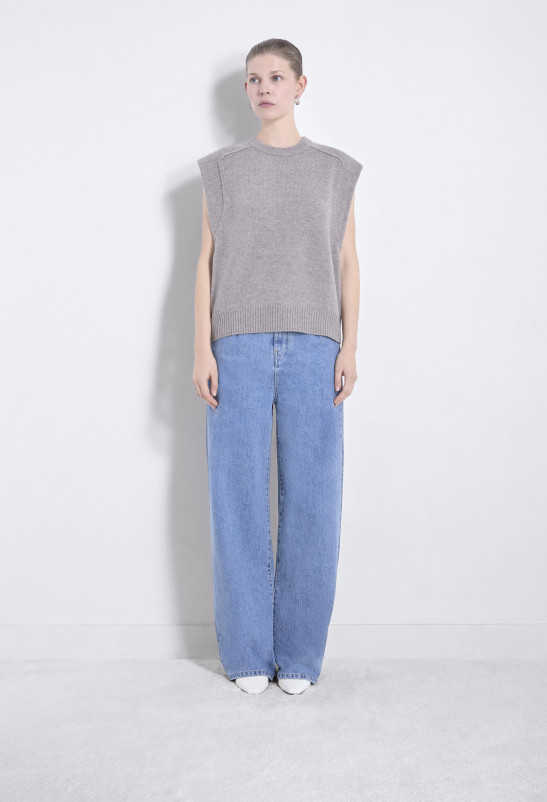loulou studio MARI Haut sans manches en laine et cachemire
