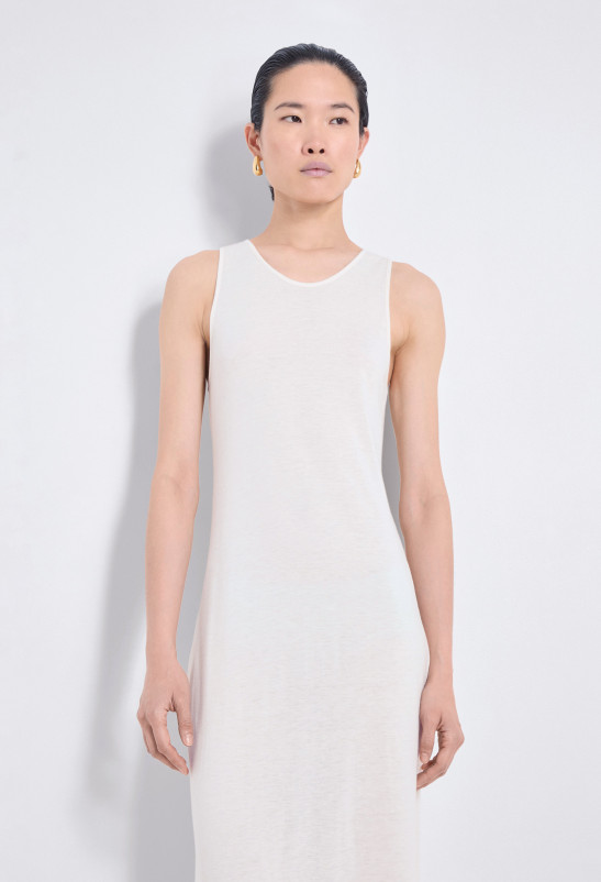 Loulou Studio MYRON Maxi Robe En Jersey De Laine Mélangée