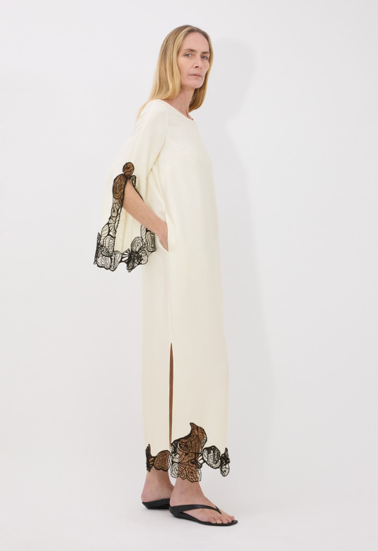loulou Studio SOTO Robes à Manches Longues Avec Dentelle