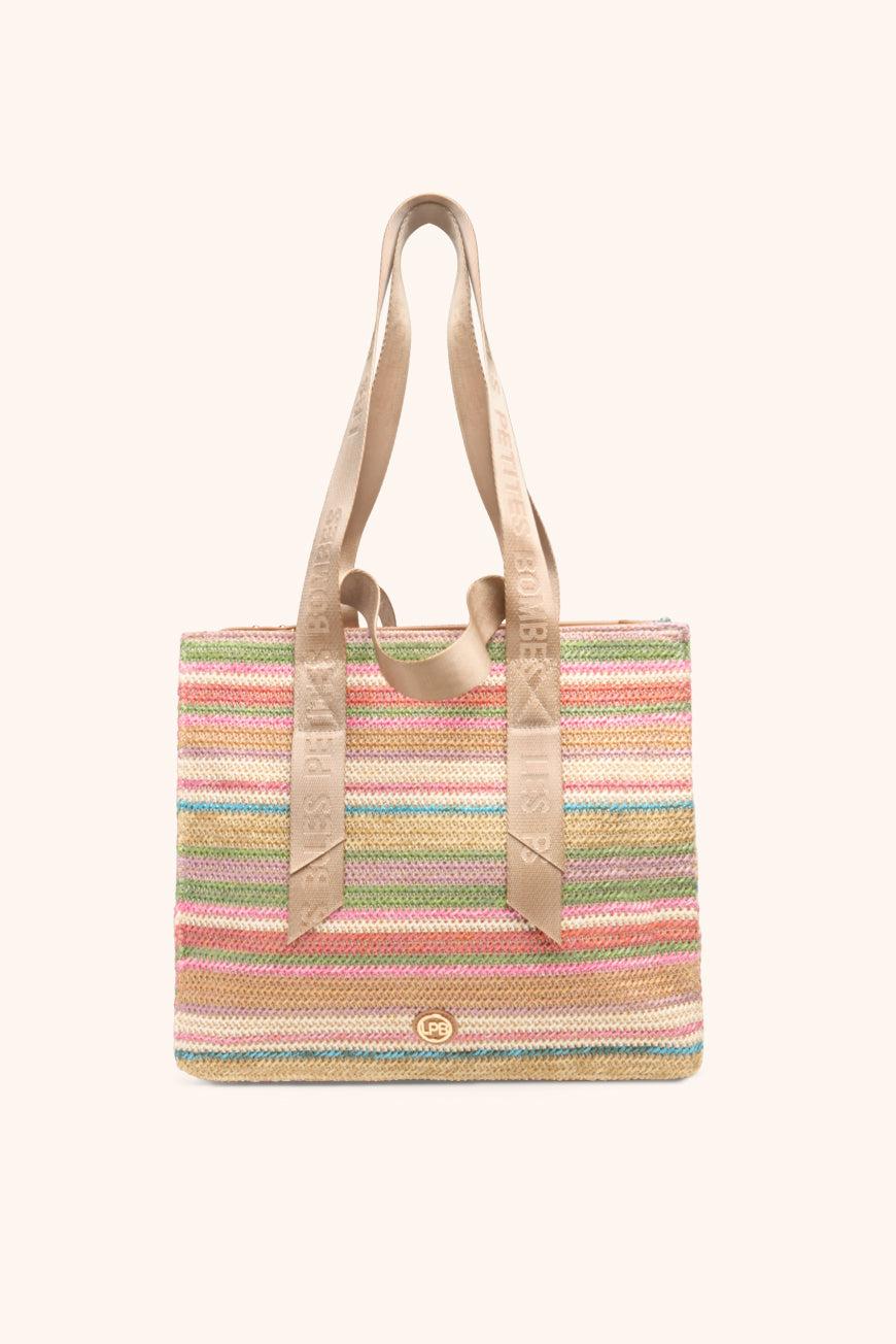 Lpb Woman CABAS LYSE RAYURES MULTICO
