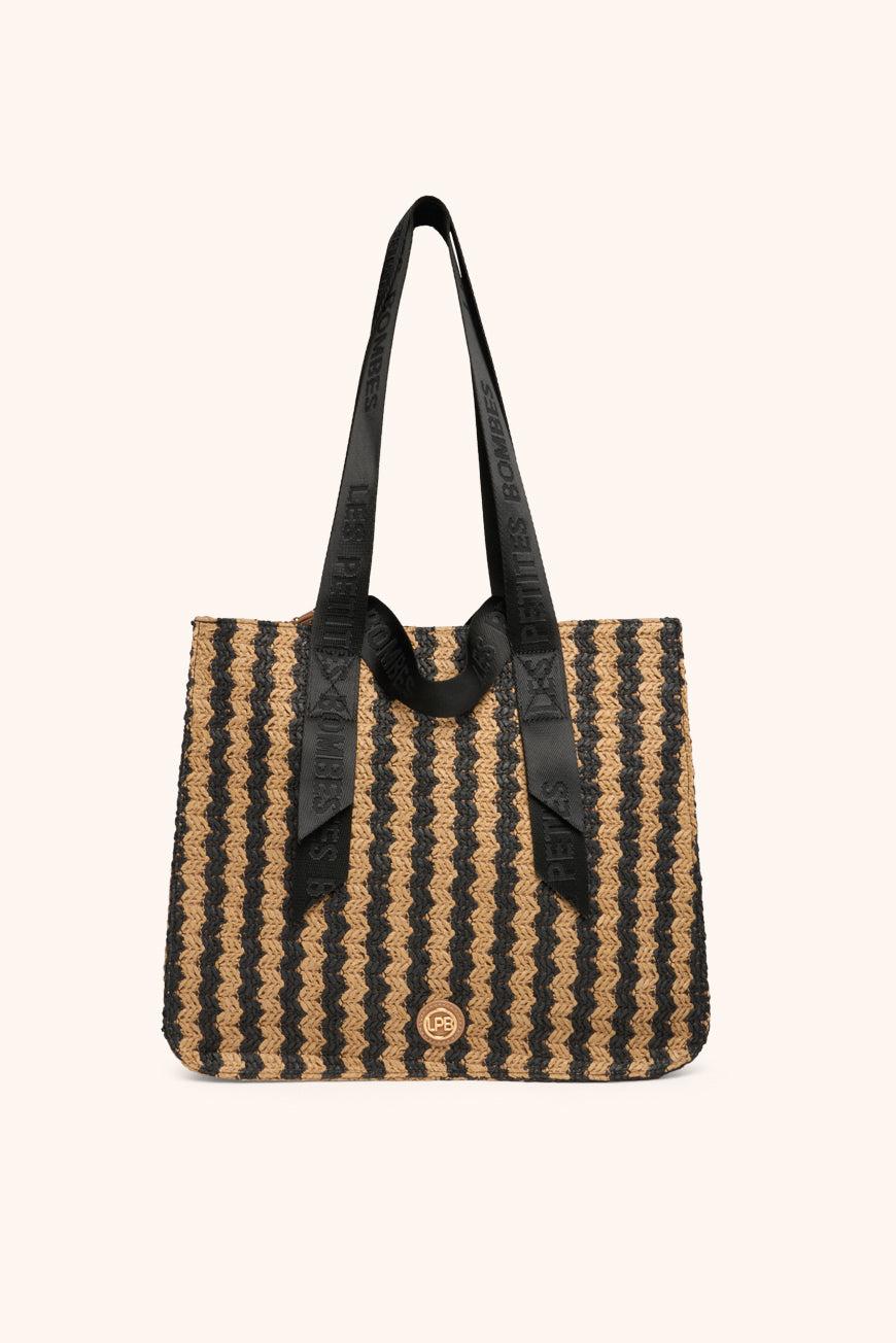 Lpb Woman CABAS LYSE RAYURES NOIRES