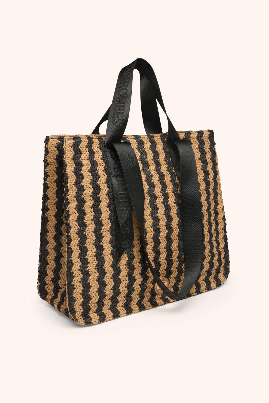 lpb woman CABAS LYSE RAYURES NOIRES