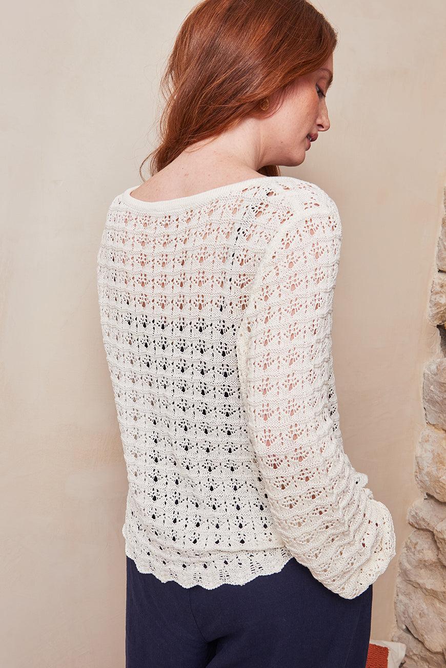 Lpb Woman GILET EN CROCHET À NOUER LOICA