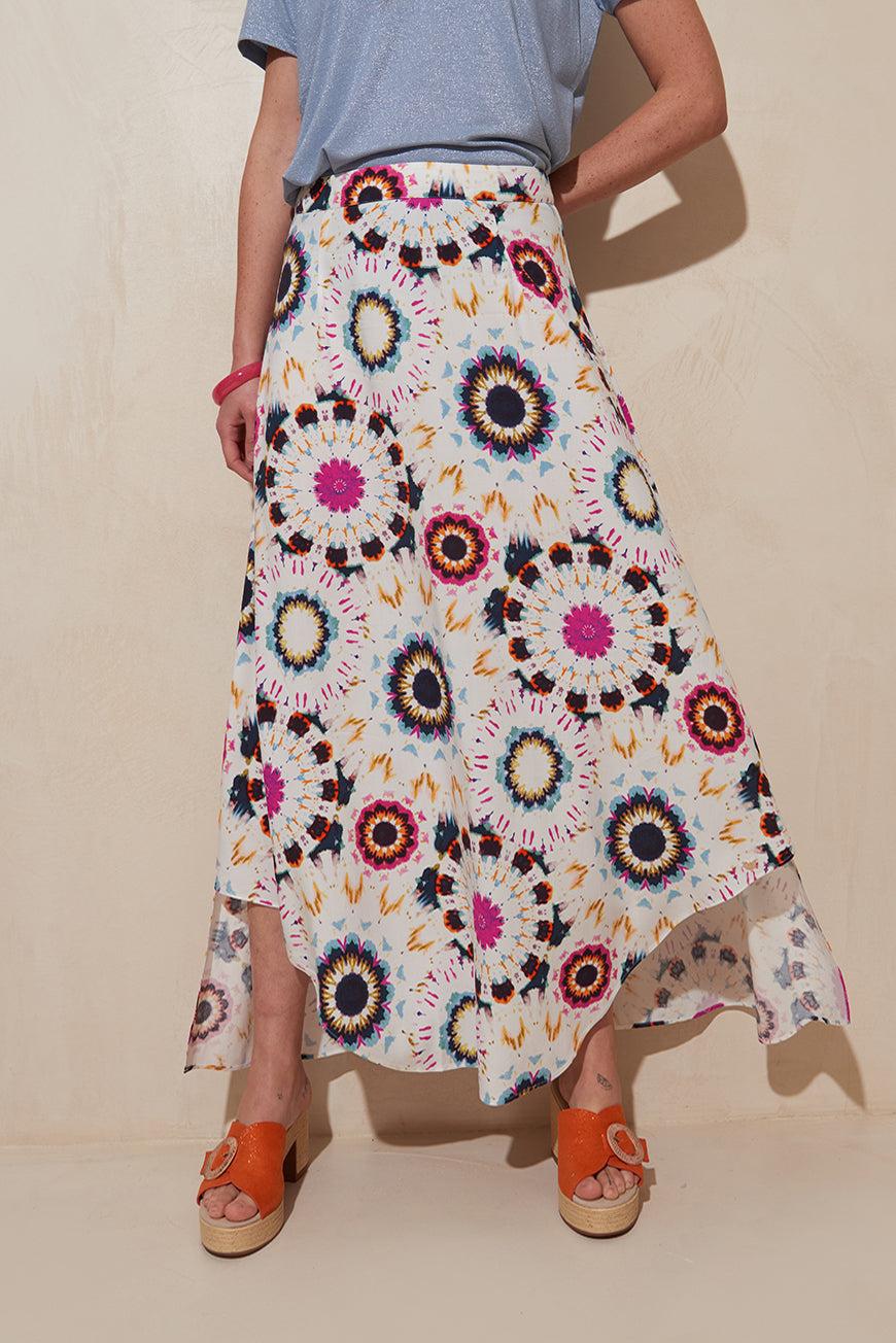 Lpb Woman JUPE MIDI ASYMÉTRIQUE LOVINA