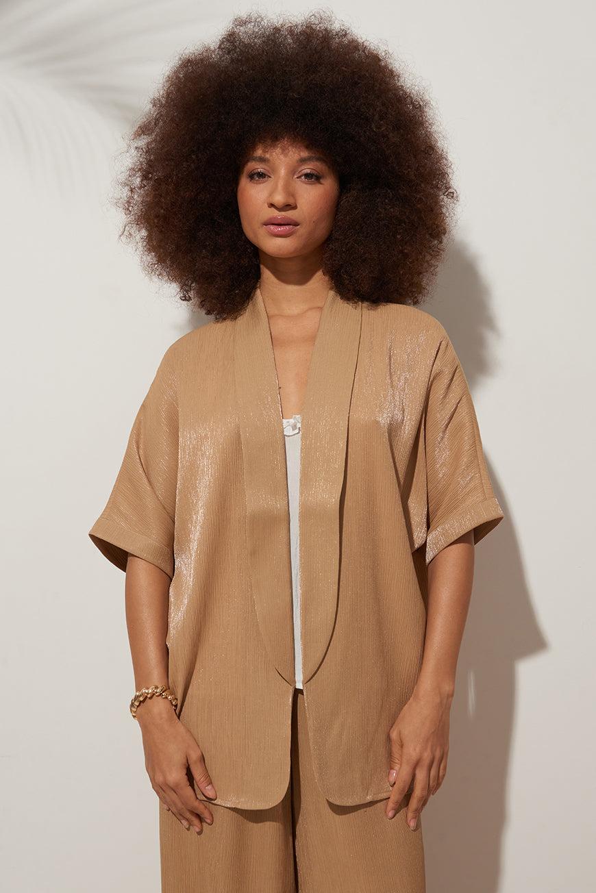 Lpb Woman KIMONO GENIA CAPPUCCINO