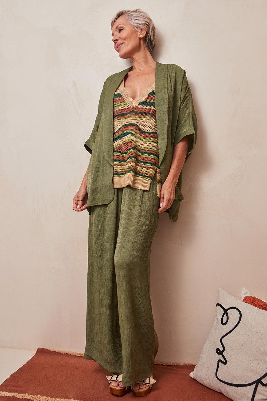 Lpb Woman KIMONO GENIA KAKI