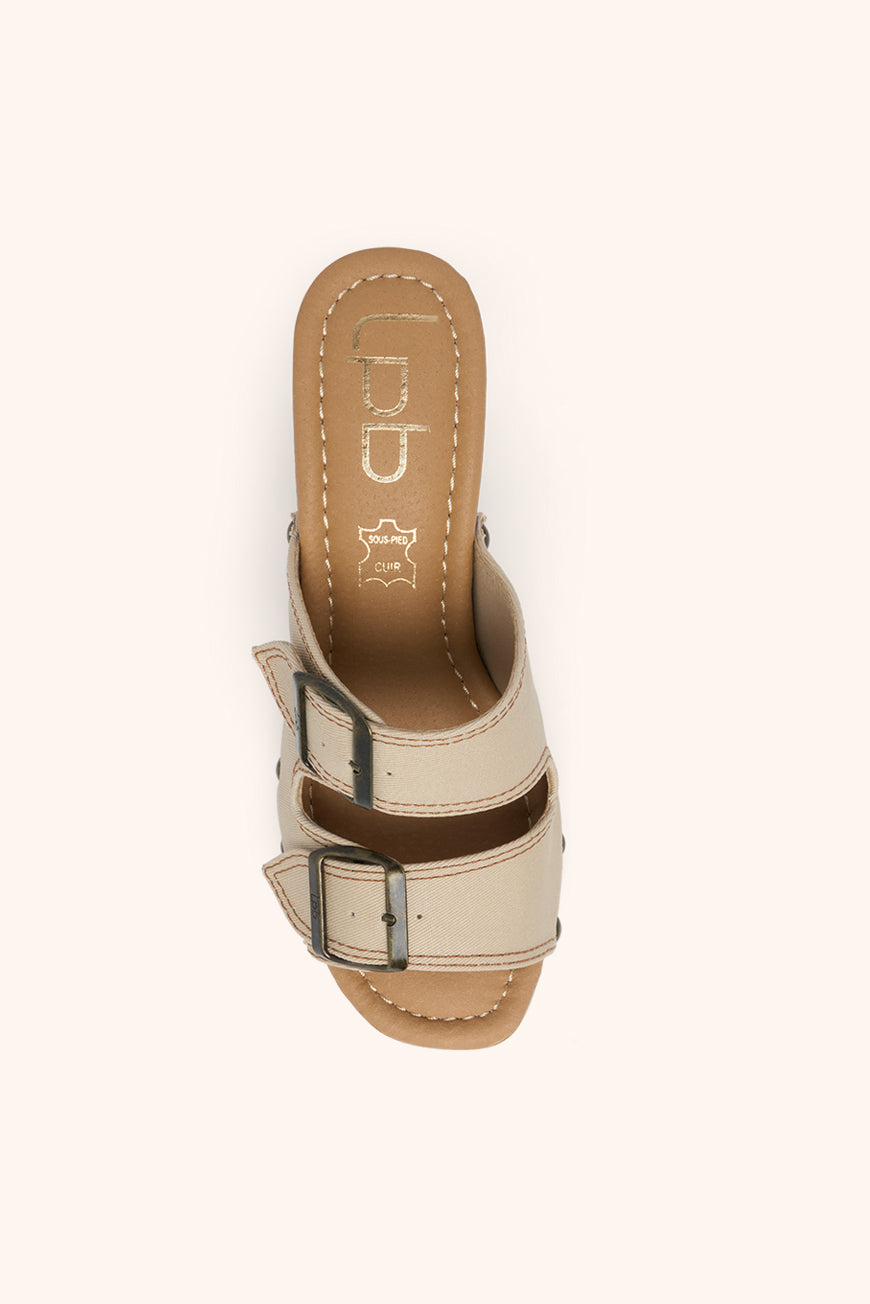 Lpb Woman MULES A TALON LETA SABLE