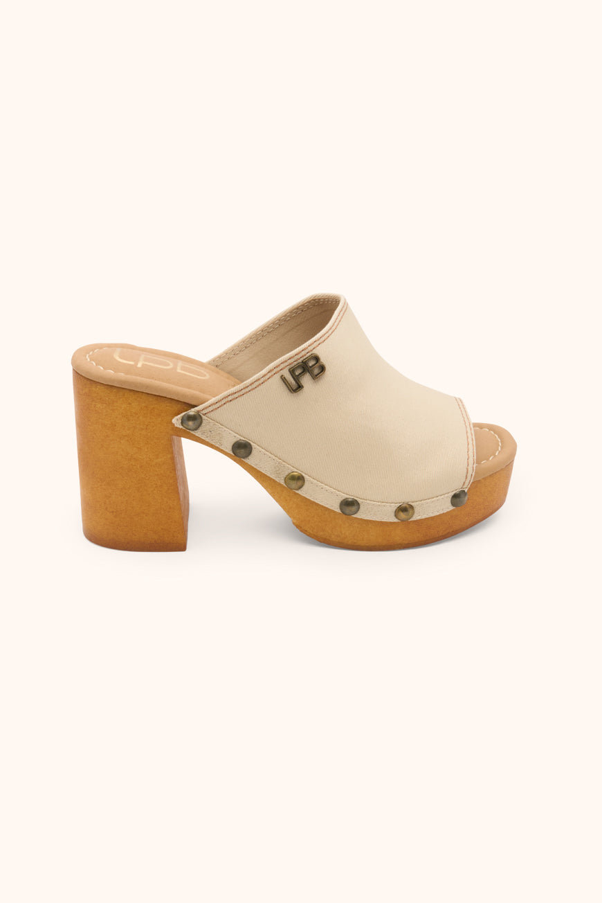 lpb woman MULES A TALON LYDIA SABLE