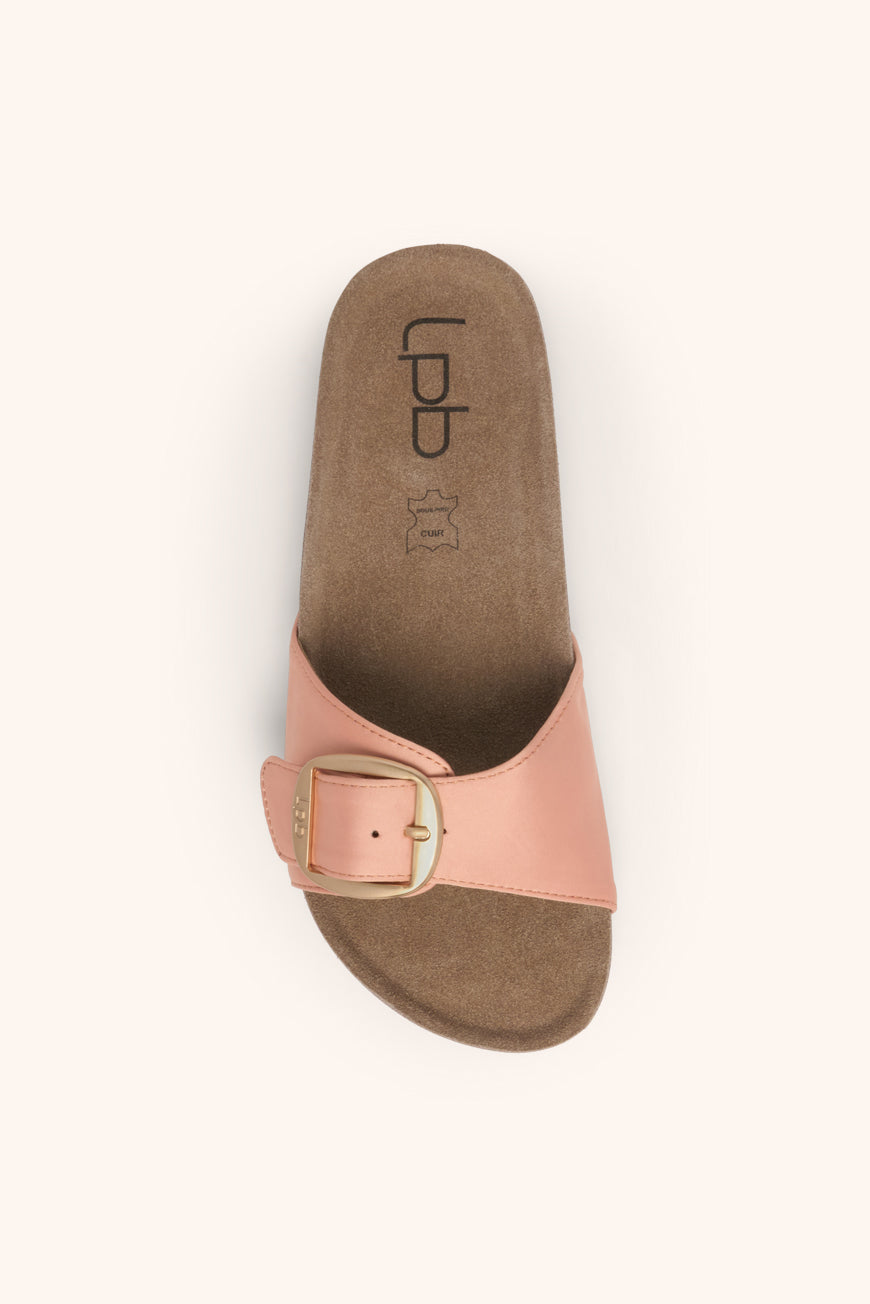 Lpb Woman MULES FLEURICE SAUMON SATIN