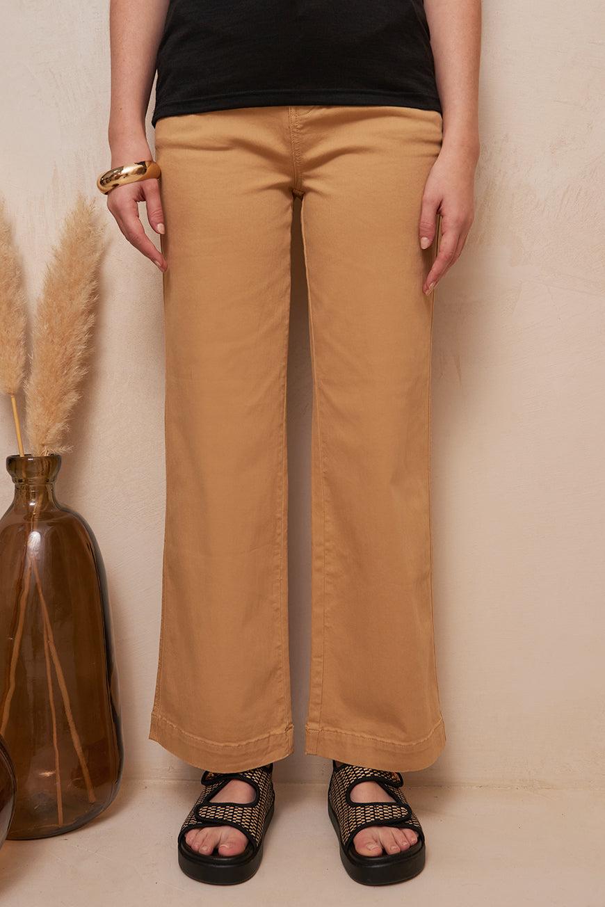 Lpb Woman PANTALON WIDE LARGE ISORE CAPPUCCINO