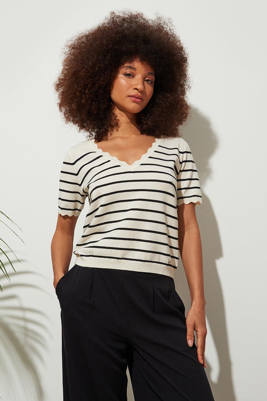 lpb woman PULL À RAYURES LOISE