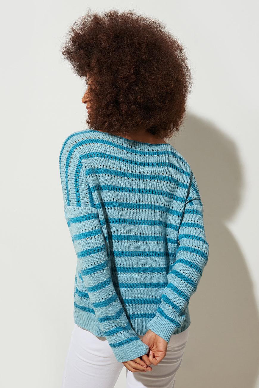 Lpb Woman PULL RAYÉ FAREDA