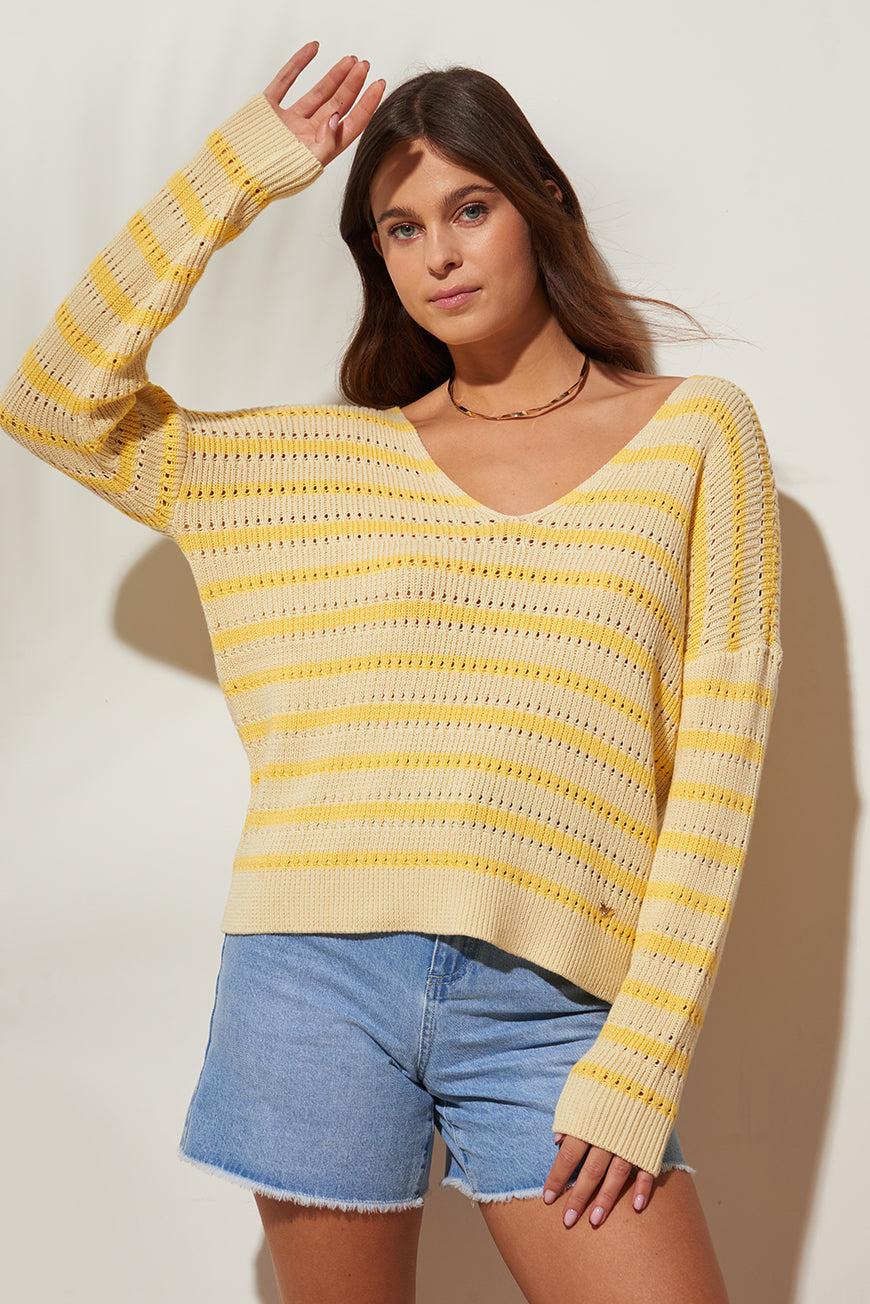 Lpb Woman PULL RAYÉ FAREDA