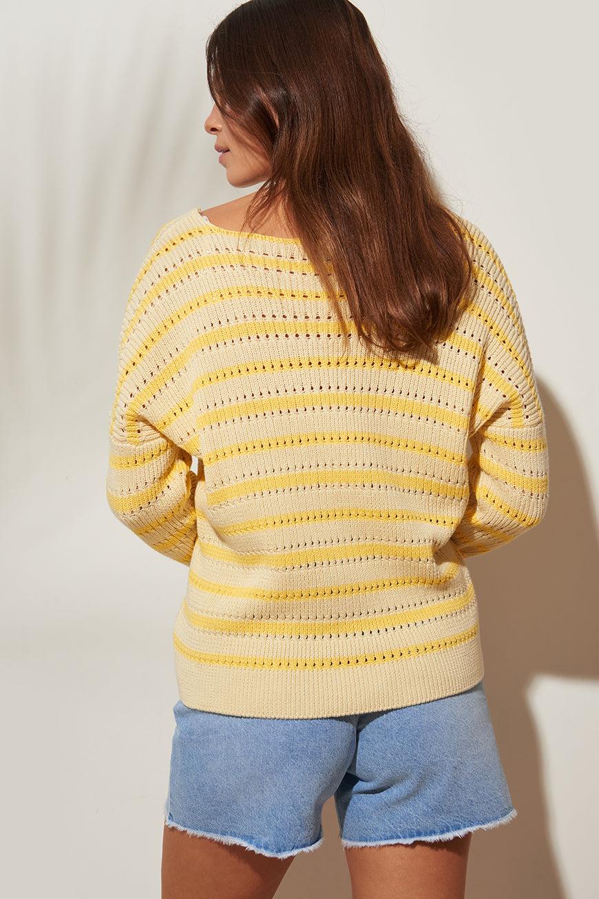 Lpb Woman PULL RAYÉ FAREDA