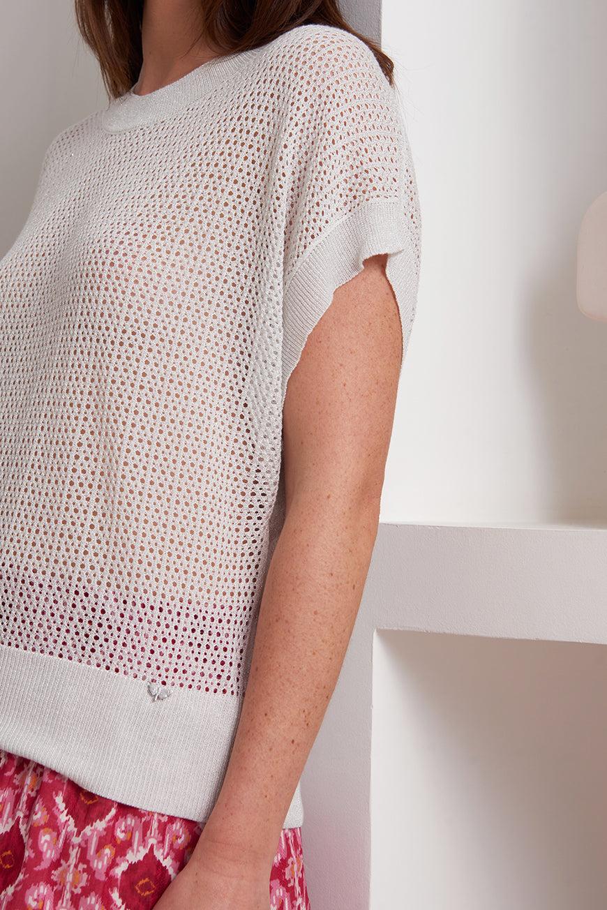 Lpb Woman PULL SANS MANCHES EN CROCHET JELILA