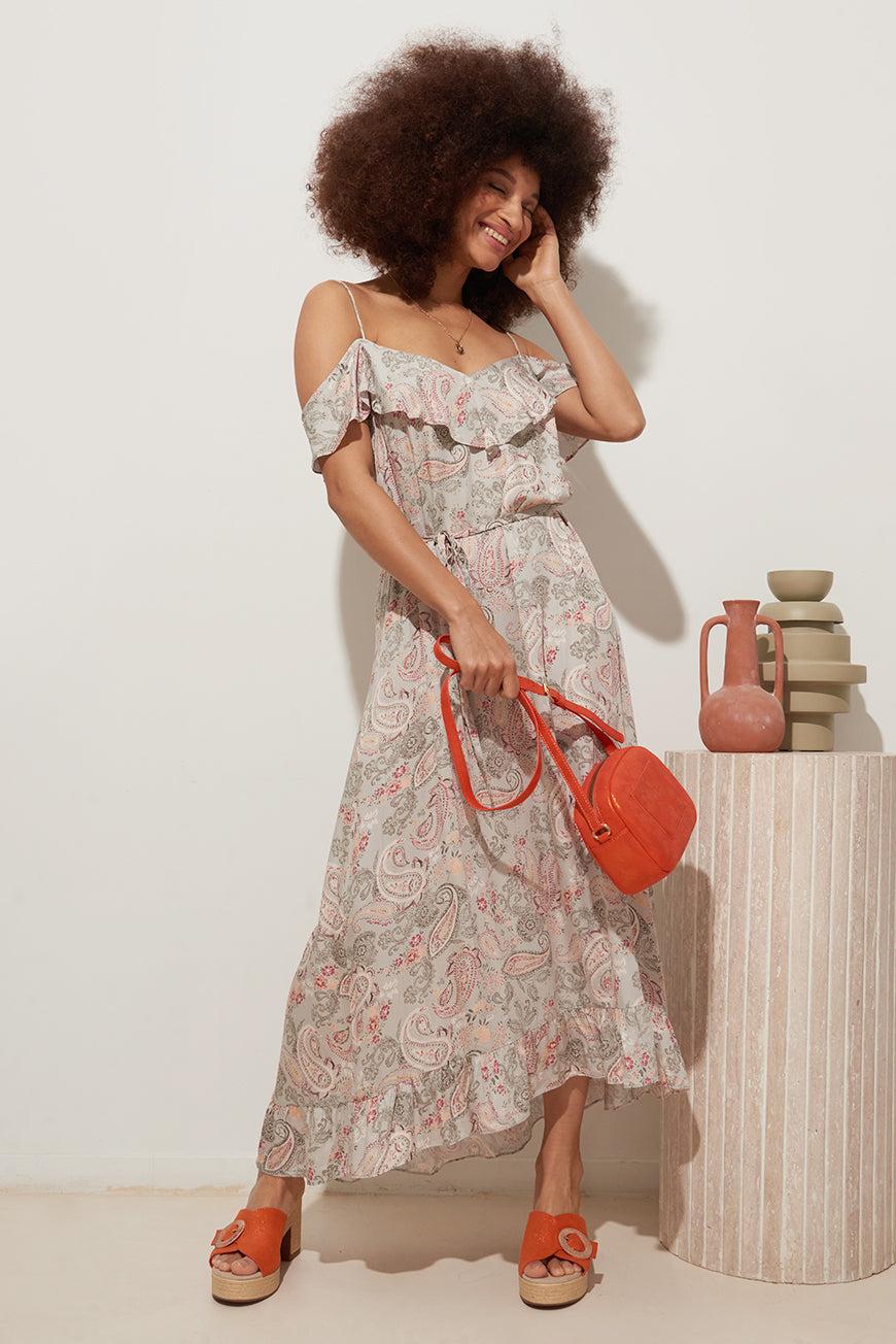 lpb woman ROBE LONGUE À ENCOLURE BARDOT ISMAELLA