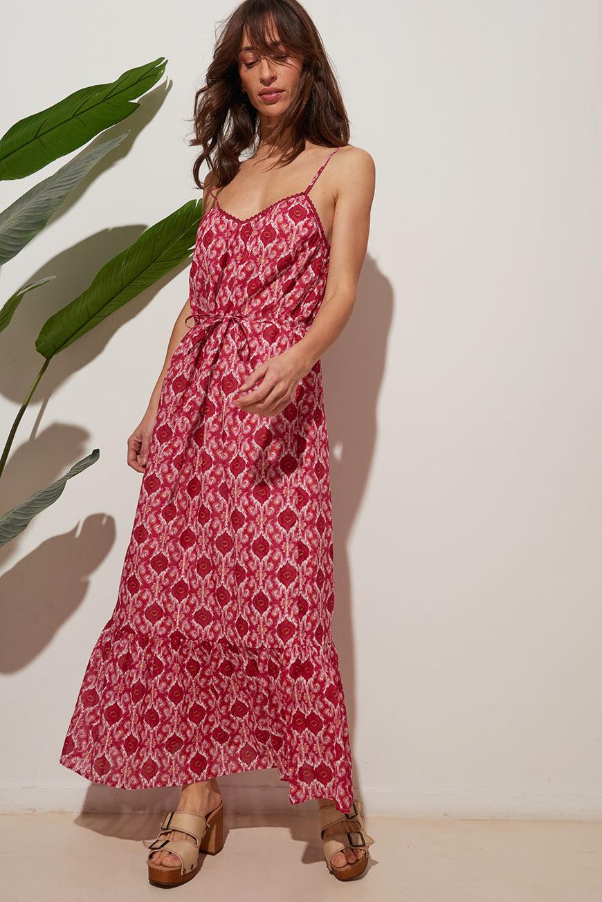 Lpb Woman ROBE LONGUE À VOLANTS FRIKA