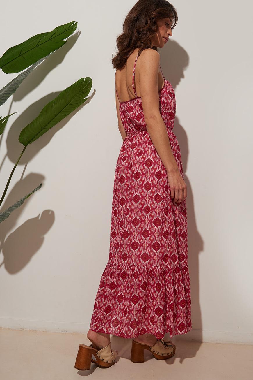 Lpb Woman ROBE LONGUE À VOLANTS FRIKA