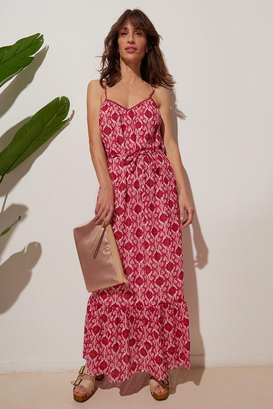 lpb woman ROBE LONGUE À VOLANTS FRIKA