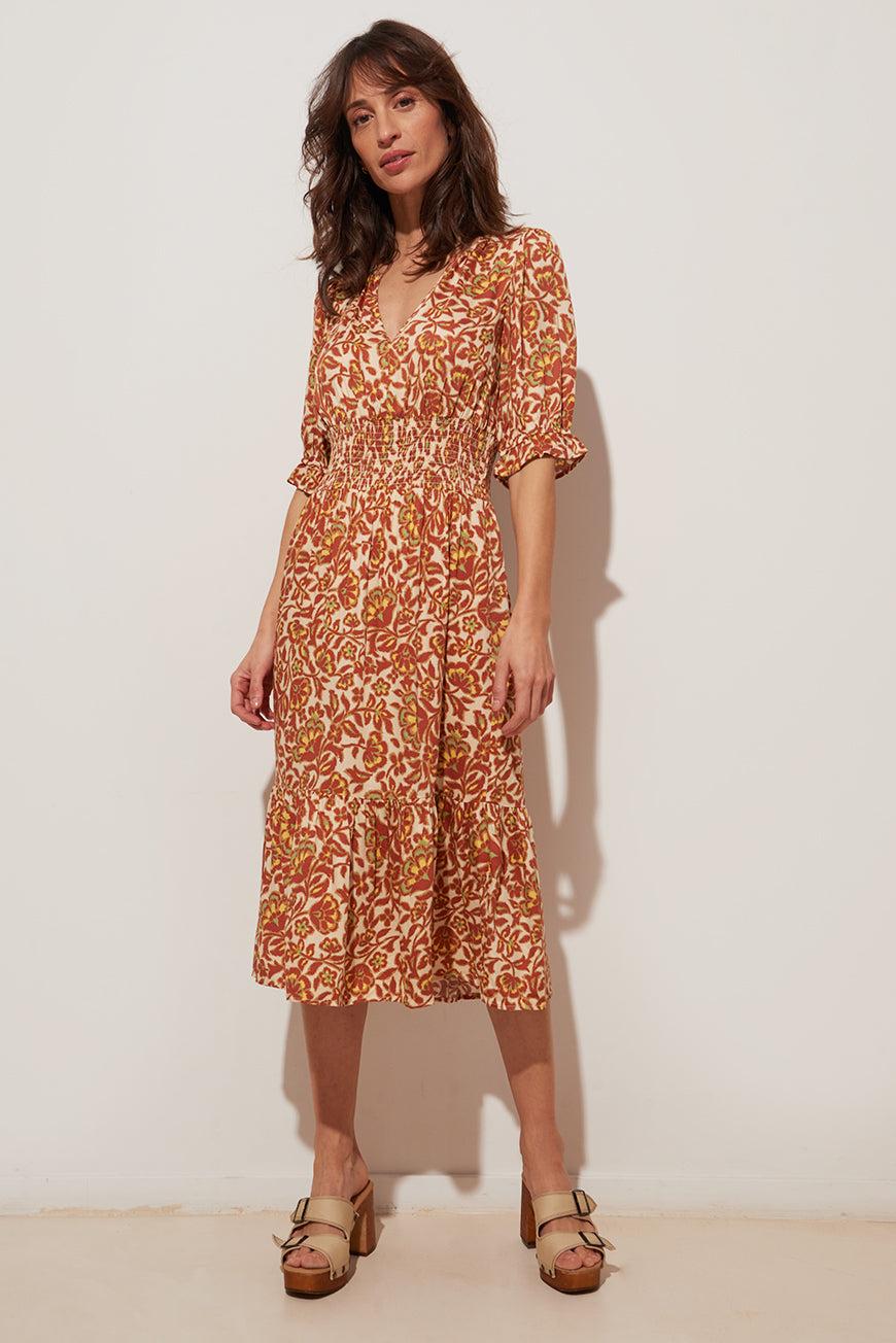 Lpb Woman ROBE MIDI À VOLANTS LYSBETH