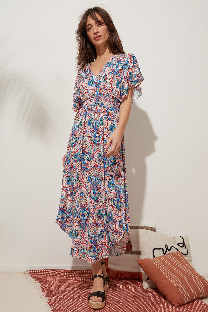 lpb woman ROBE MIDI ASYMÉTRIQUE DORY