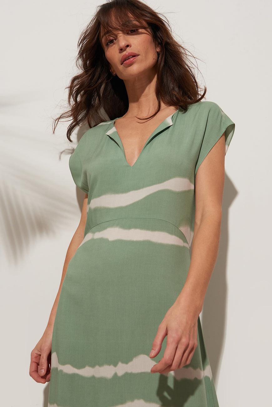 Lpb Woman ROBE MIDI TIE AND DYE LOURDES